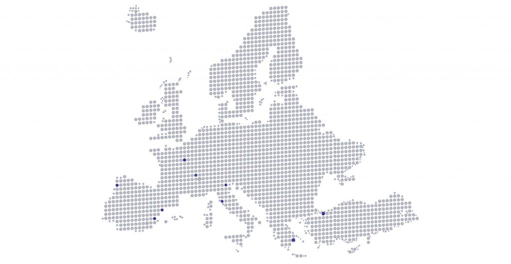 EU Map rete vendita Texpro s.p.a. 